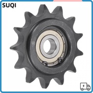 LUCKY-SUQI Convex Idler Gear, C45 Carbon Steel 13 Tooth Chain Idler Sprocket, Black Oxide  10mm Bore