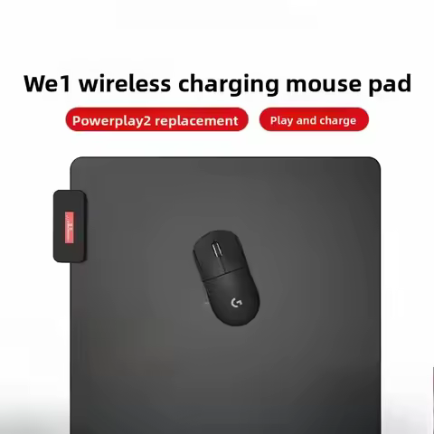 Custom Fire Spear WE1 Wireless Charging Mouse Pad Base – Compatible w/ Logitech POWERPLAY 2 System &