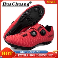 HUACHUANG MTB Locking Cycling Shoes for Men and Women Cleats Cycling Shoes Speed Road Biking Shoes Rb Mtb Flat Sneaker Mountain Cleats Shoes Clits Shoes for Bike flat Pedal Set Bicycle sneakers