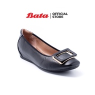 Bata บาจา รองเท้าบัลเล่ต์ รองเท้าคัทชู กันกัดหนา เสริมส้น 1 นิ้ว สำหรับผู้หญิง รุ่น Hiden สีดำ 5516680