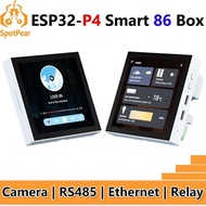ESP32-P4 Smart 86 TV Box Development Board 4 inch 720x720 Display TouchScreen RS485 Relay Camera RJ4