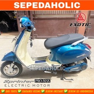 Sepeda Motor Listrik EXOTIC SPRINTER PRO MAX By Pacific 1200 Watt