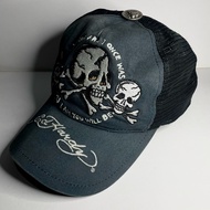 ED HARDY CAP VINTAGE - ED HARDY HAT - CHRISTIAN AUDIGIER - VINTAGE HAT - Y2K HAT - SKULL HAT - FUBU