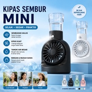 Humidifier USB Rechargeable Fan Cute Mini Fan Free Cable & Filler Bottle Humidifier Fan Mist Mini Fa