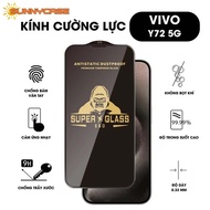 Vivo Y72 5G transparent tempered glass, full screen protection, reduces sweat
