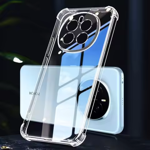 EUCAGR Airbag Transparent TPU Phone Case For Honor Magic 8 Pro Magic 8Pro Back Cover Shell Coque Fun