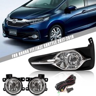 ☃✽✎ Front Bumper Fog Lamp Upgrade Kit FOR HONDA FIT JAZZ SHUTTLE 2017 2018 2019 Version Additional Foglight Set Switch Wiring