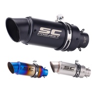 Motorcycle Accessories 51MM Universal Muffler Exhaust Pipe For Motorcycle Exhaust System