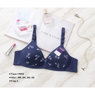 Flower MOTIF BRA WITHOUT WIRE CUP A SIZE 36-42