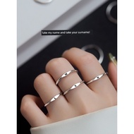 ring for woman couple ring for men Jin Meiao Sterling Silver Unique Niche Female Girlfriends Ring