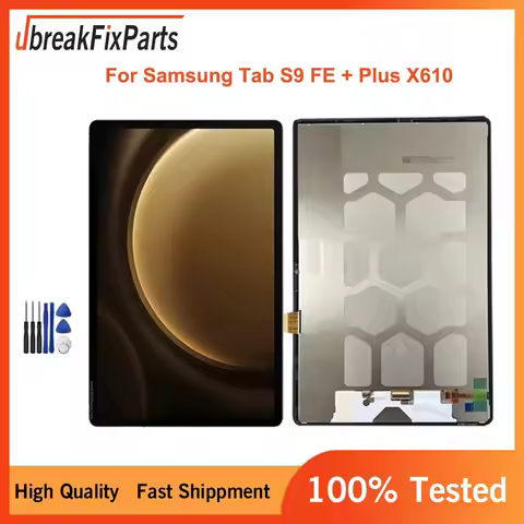 X610 X616 SM-X610 SM-X616B Lcd For Samsung Tab S9 FE + Plus X610 Display Touch Screen Digitizer Glas