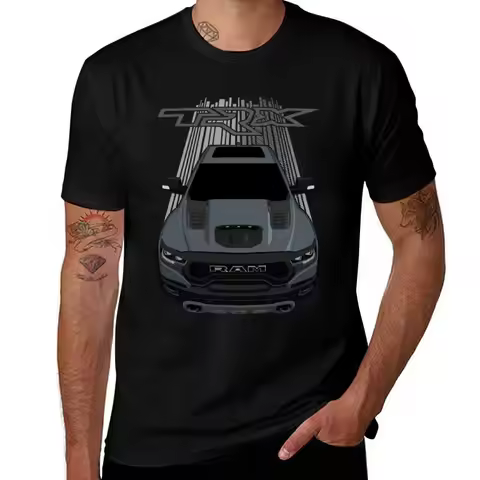 Ram 1500 T-ShirtRam 1500 TRX - Anvil Grey T-Shirt anime stuff graphics street wear anime t shirts me