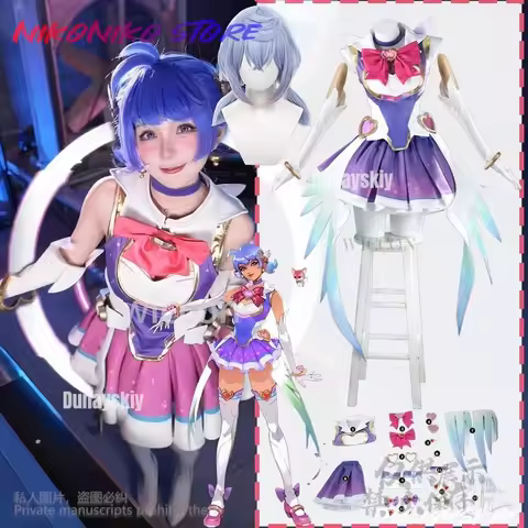 Anime Game Watchh2 Cosplay Kiriko Costume Magic Girls Fantasia Sailor Suits Y2K Sweet Kawaii Lolita 