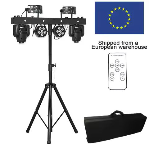 1 pcs Professional Portable Dj Lights Disco Dj Equipment Gig Bar 2pcs 6x8w RGBW 4in1 Led Par Bar Sta