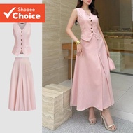 B131-3-striped vest/half skirt-KSB131P1D1001B131-3-striped vest/half skirt-KSB131P1D1001  B131-3-rom