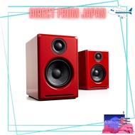 Audioengine A2+ Wireless Powered Speaker with Bluetooth aptX, 16bit DAC Amp (Red) [Japan Shipment-日本