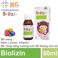 Kẽm cho bé Biolizin Kẽm zinc Lysine cho bé Kẽm cho bé biếng ăn Vitamin b6 Siro ăn ngon cho bé Tăng đ