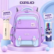 UNGU HEXO DZS.ID Purple Children's Backpack biru with lots of pockets and ReflectiveTALI