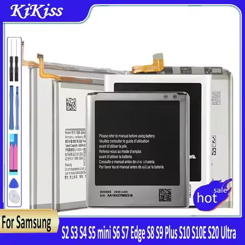 Battery For Samsung GALAXY S2 S3 S4 S5 mini S6 S7 Edge S8 S9 Plus S10 S10E S20 Ultra S6edge S7edge S