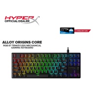 HyperX Alloy Origins Core RGB 87 Tenkeyless Mechanical Gaming Keyboard Red Switch HX-KB7RDX-US