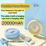 Pwer Bank Cartoon Round Comes With Dual 20000mAh Compact Portable Power Bank (Best-Selling)