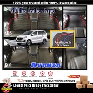 5D Plus Carpet Toyota Avanza 2003-2020 Pu Leather Non Slip Floor Mat