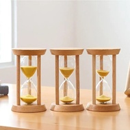 [Toronto2] No Deformation Wooden Hourglass Portable Wooden 1/3/5 Minutes Round Hourglass Timers 5 co