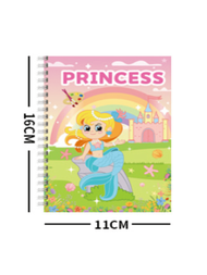 1Pc Unicorn Whole Series Erased Cartoon Coloring Book DIY, 4 tờ, 8 trang và 2 thẻ màu kèm bút vẽ, Sá