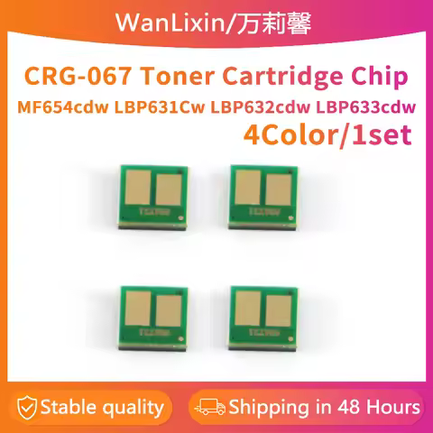 4PCS/1set CRG-067 crg067 067 toner Cartridge Chip Compatible for CANON MF654cdw LBP631Cw LBP632cdw L