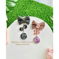 [New Brooch] Swarovski Austria Sun Pendant Chin Brooch