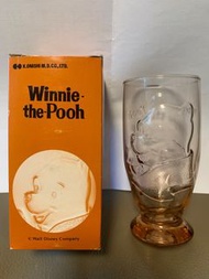 絶版 Winnie the Pooh 透明玻璃杯