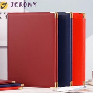 JEROMY A4 Agreement Folder, PU Leather Protective Certificate Diploma Cover, Professional Corner Slo