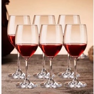 Set of 6 135ml glass wine glasses, champagne cognac glasses