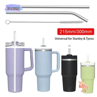 FANSIN 1Pcs Cup Straw, Straight Bent 6mm 8mm Stainless Steel Straws, Silver Reusable Drinking Replacement Straw for  30oz 40oz Tyeso Cup