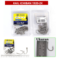 Mata Kail Tajam Pioneer Ichiban Live Bait 1920-2X Ukuran Kecil dan Besar Per Kotak isi 20 Pcs Origin