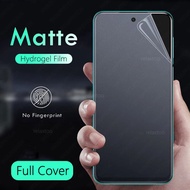 Full cover matte hydrogel film for Xiomi Xiaomi Redmi Note 10 7 8 11 11s 9 Pro 9A 9C 8T 9T 9S note9 note10 Pro Plus Note11 Pro+ 5G 10s 4G frosted soft hydrogel film screen protector, Not Tempered Glass