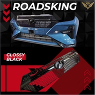 PERODUA AXIA 2024 ABS SPORT FRONT BUMPER GRILLE GRILL GLOSSY BLACK