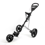 PLAYEAGLE Light Weight 3 Wheels Golf Push Cart Easy install Aluminum Alloy Golf Trolley For Golf Cou