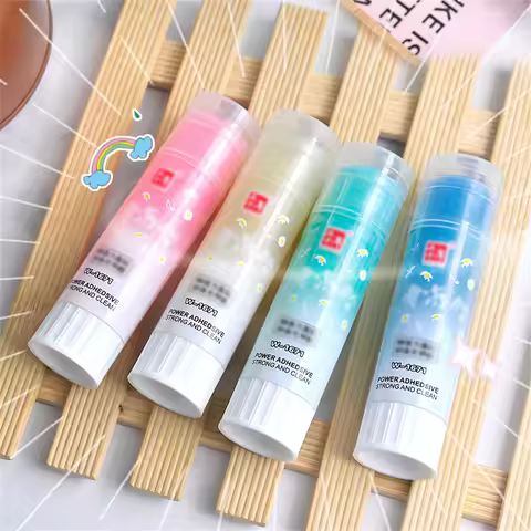3/6/12pcs transparent jelly stick with stronger safety and stickiness, suitable for handmade use in 