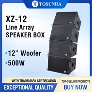 🥇【TOSUNRA】 XZ-12 LINE ARRAY SPEAKER BOX WITH SPEAKERS 500W 8Ω