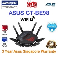 ASUS ROG Rapture GT-BE98 Quad-band WiFi 7 (802.11be) Gaming Router, support new 320MHz bandwidth & 4