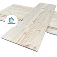 Pine Wood Panel Width 40cm X Thickness 2cm x Length 80cm To 120cm Smooth on 4 Sides, Natural Pine Wo