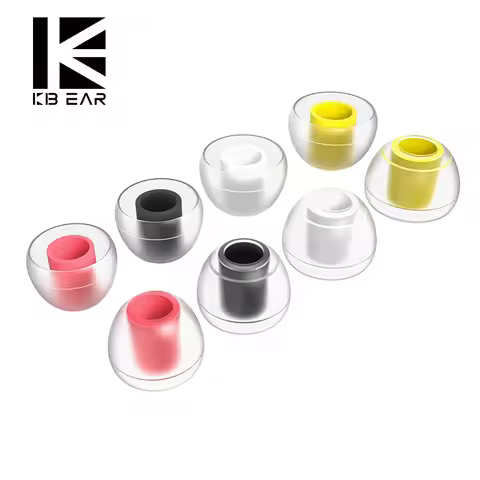 KBEAR 07 Silicone Upgrade Headphone Eartips 1pair(2pcs) 5pairs(10pcs) Noise Isolating With S M M- L 