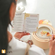 (With Snack Notebook) MISAN ORI Slow Cooker, With Steamer Cage