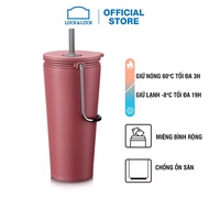 Bình Giữ Nhiệt Có Ống Hút Lock&Lock Bucket Tumbler With Straw LHC4268 540ml - Hàng Chính Hãng