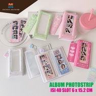 PhotostripAlbum Photobooth/ Photobox/ Photo Box Length 6 x 15 cm contains 40+1 Slots Photobooth Albu