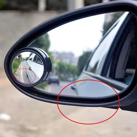 Car Vehicle Blind Spot Dead Zone Mirror Rear View Mirror Small Round Mirror Auto Side 360 Wide Angle