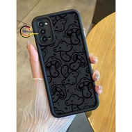 HC11647 SOFTCASE SILICONE ROSE CUSTOM BLACK MUSHROOMS FOR IPHONE 7 7+ 8 8+ X XS XR 11 12 13 14 15 PR