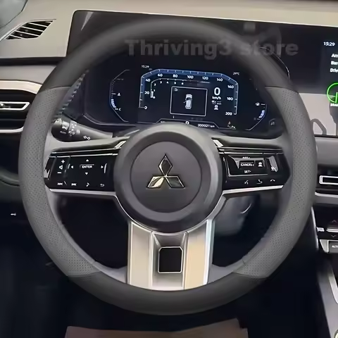 Leather Car Steering Wheel Cover For NEW Mitsubishi Xforce HEV 2025 2026 Auto Steering Wheel Mitsubi