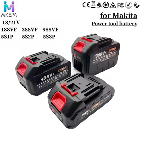For Makita188VF 388VF Battery Rechargeable 5S1P 5S2P 5S3PLithium Ion Battery 988VF Li-ion Battery Fo